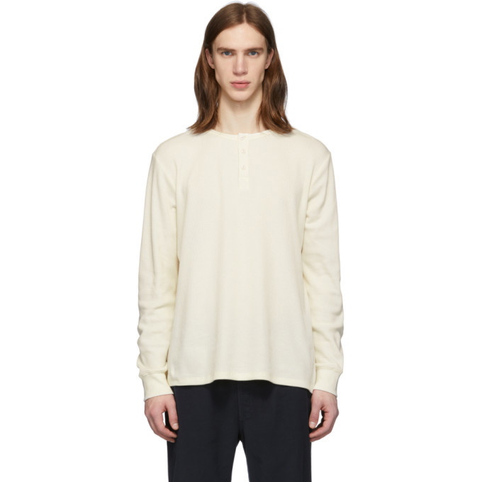 Photo: Frame Off-White Waffle Henley