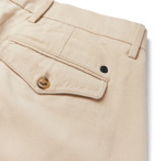 NN07 - Codo Tapered Pleated Tencel-Twill Trousers - Neutrals