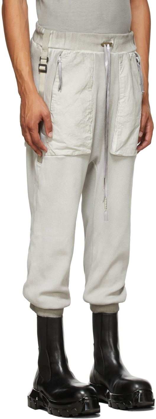 Boris Bidjan Saberi Grey Resin-Dyed P18.1 Lounge Pants Boris