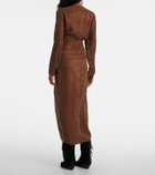 Marant Etoile Draped midi dress