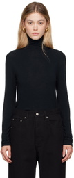 LE17SEPTEMBRE Navy Semi-Sheer Turtleneck