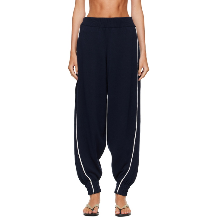 Photo: Cordera Navy Organic Cotton Sporty Lounge Pants