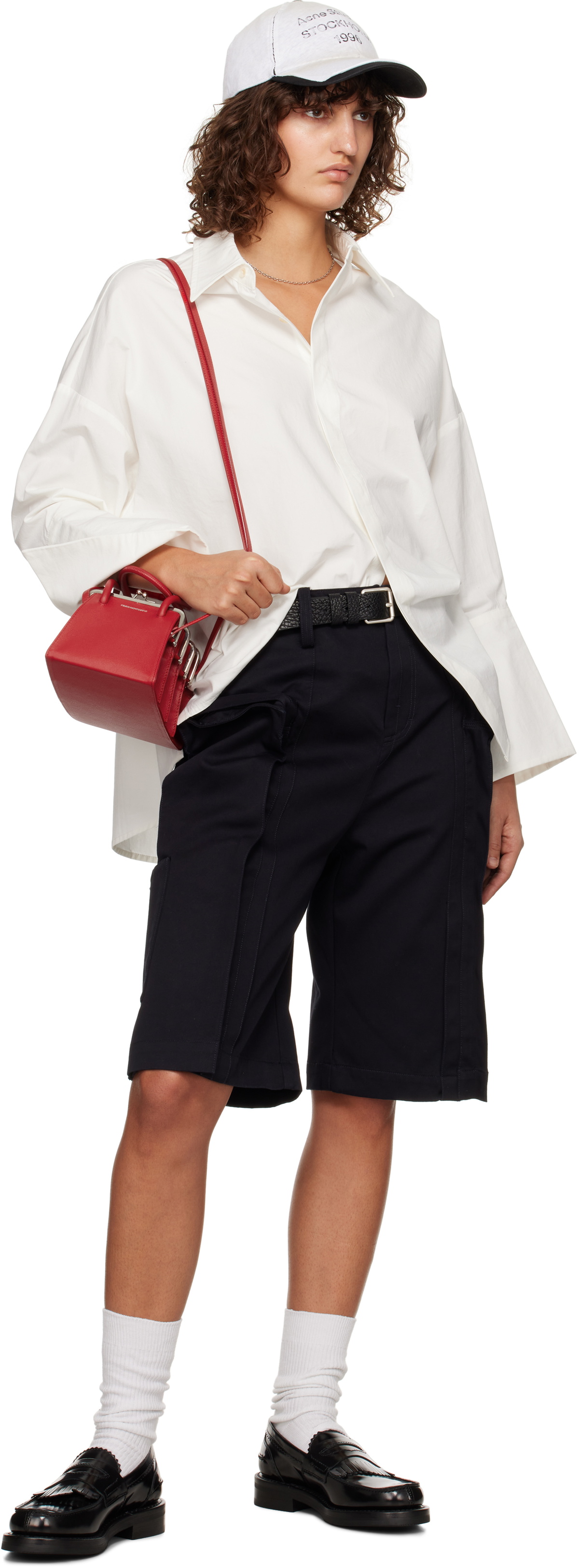 トップス fax copy express White T Fax Copy Express White Oversized Shirt Fax Copy Express