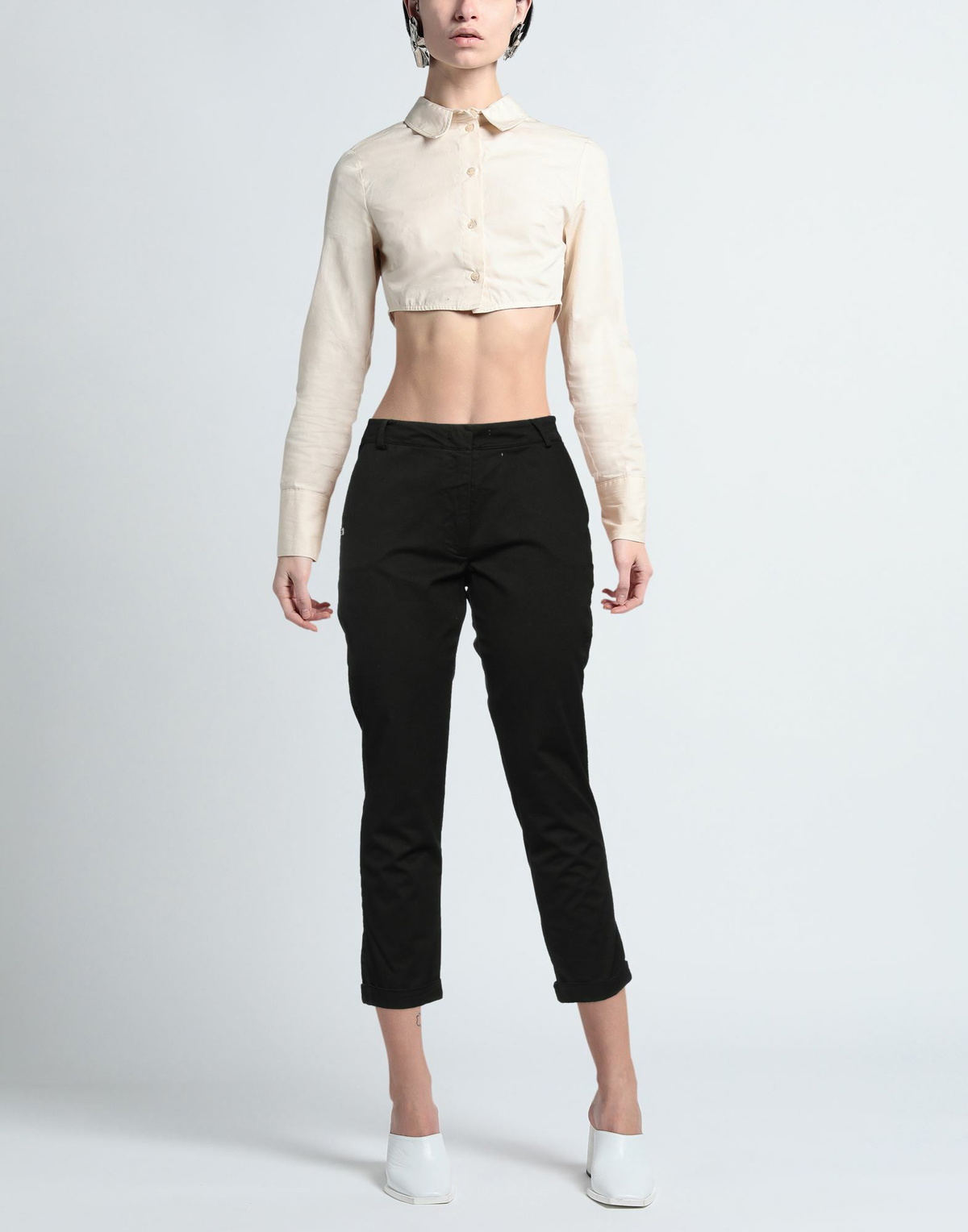 Manila Grace Womens Pants in Black