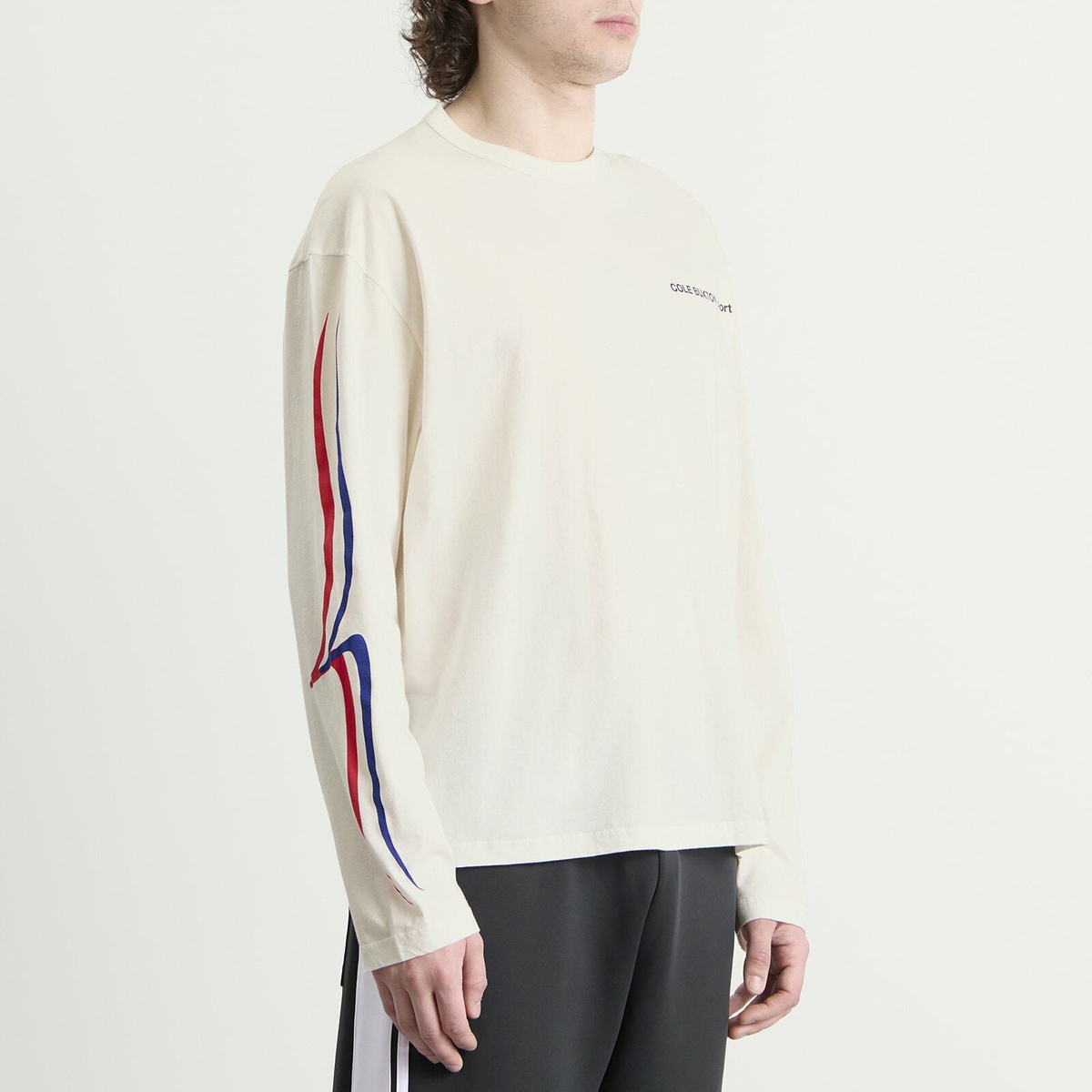 Cole Buxton Men's Sport Long Sleeve in Vintage Whitalye