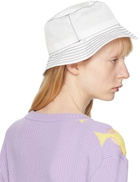 Maison Michel White Jason Bucket Hat