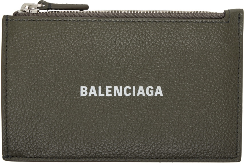 Photo: Balenciaga Khaki Cash Long Card Holder