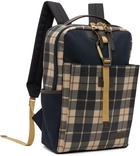 Master-Piece Co Beige Link Check Backpack