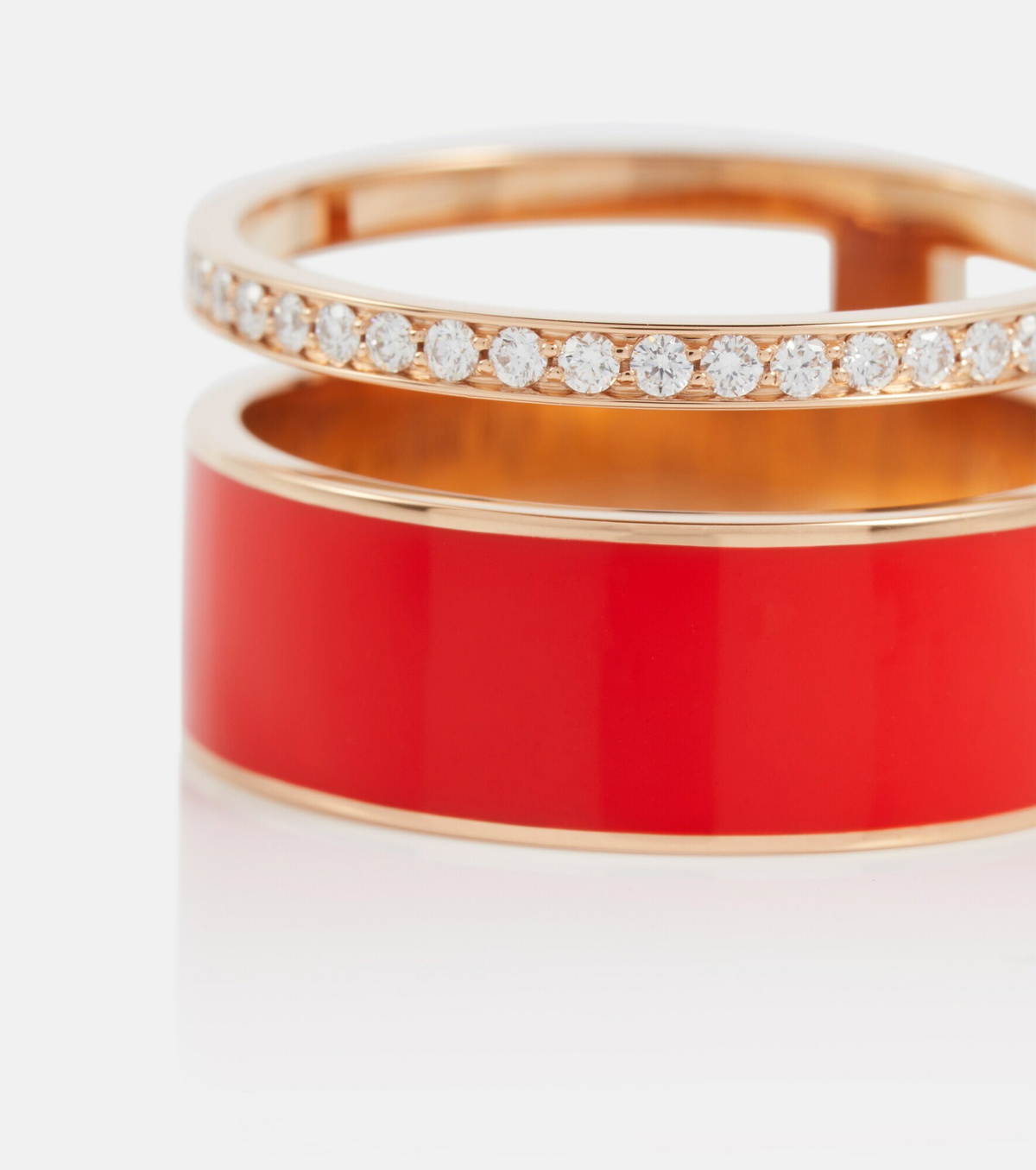 指輪・リング REPOSSI BERBERE CHROMATIC 18KT ROSE GOLD RING WHIT DIAMONDS Berbere Chromatic rose-gold ring in gold - Repossi | Mytheresa