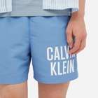 Calvin Klein Men's Large Logo Swim Short in Dreamy Blue