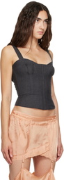 KNWLS Gray Victoria Corset