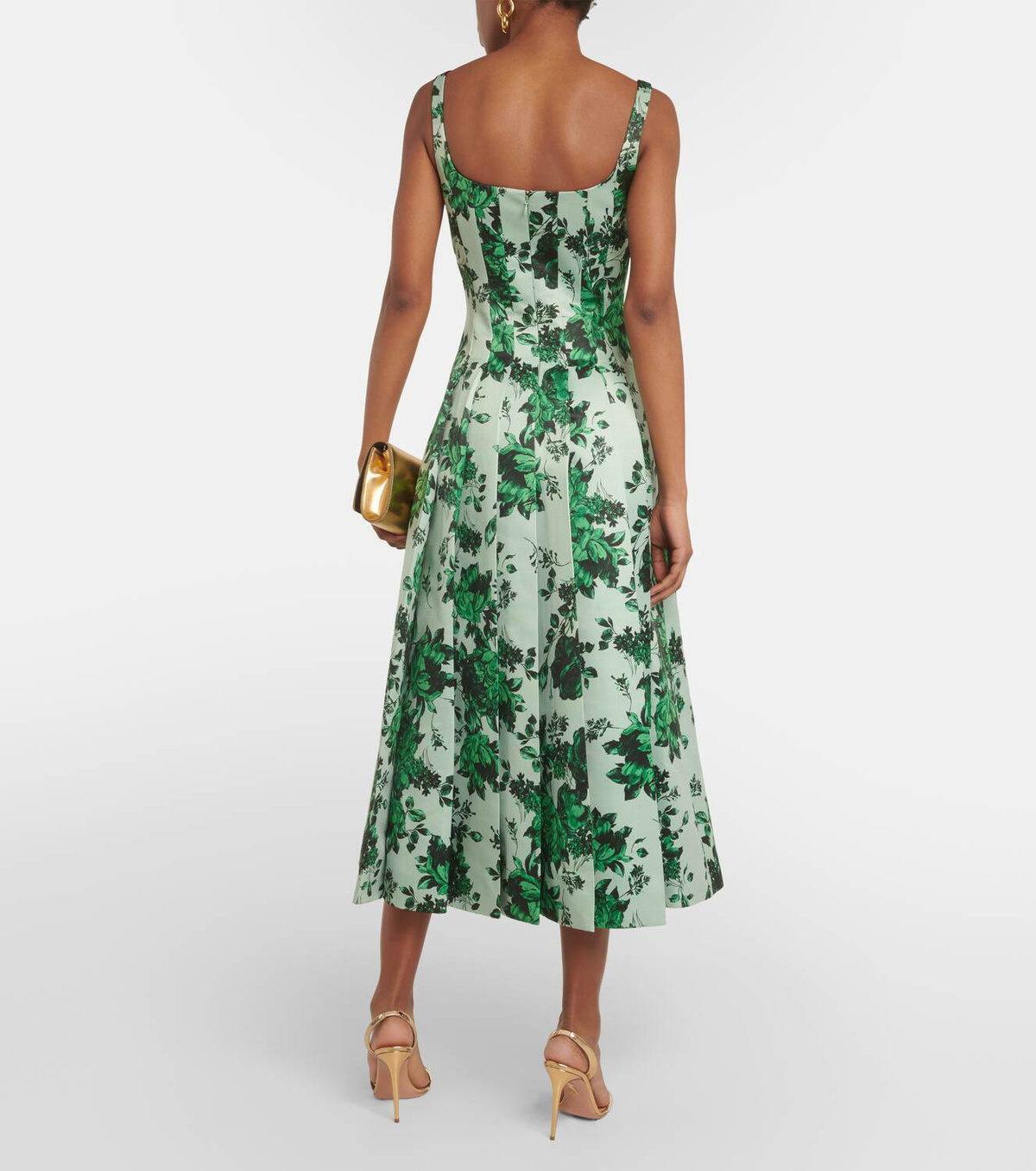 Emilia Wickstead Adele floral taffeta midi dress Emilia Wickstead