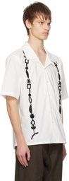 COMMAS White Capron Beaded Shirt