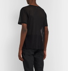 SAINT LAURENT - Cotton-Gauze T-Shirt - Black