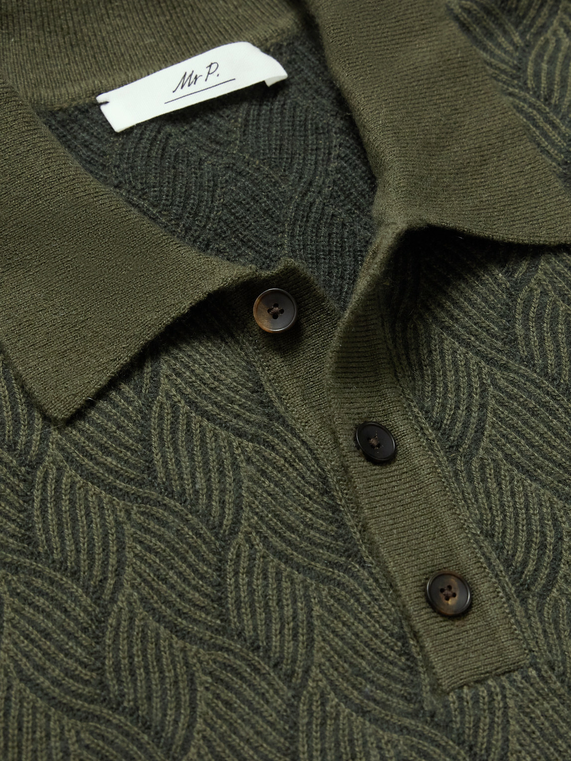 Mr P. - Knitted Wool and Cashmere-Blend Sweater - Green