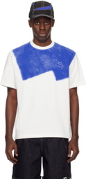 ADER error White & Blue Printed T-Shirt