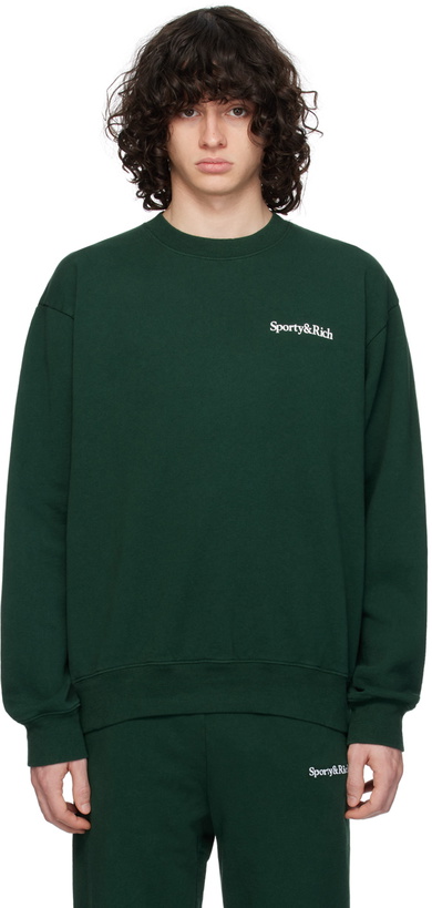 Photo: Sporty & Rich Green New Health Sweatshirt