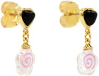 Sandy Liang Gold Narutomaki Earrings