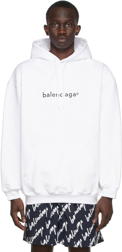 Photo: Balenciaga White New Copyright Hoodie