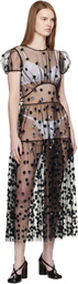 Cecilie Bahnsen Black CBnanna Midi Dress