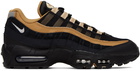 Nike Black & Gold Air Max 95 Sneakers