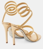 Rene Caovilla Juniper 105 metallic leather sandals
