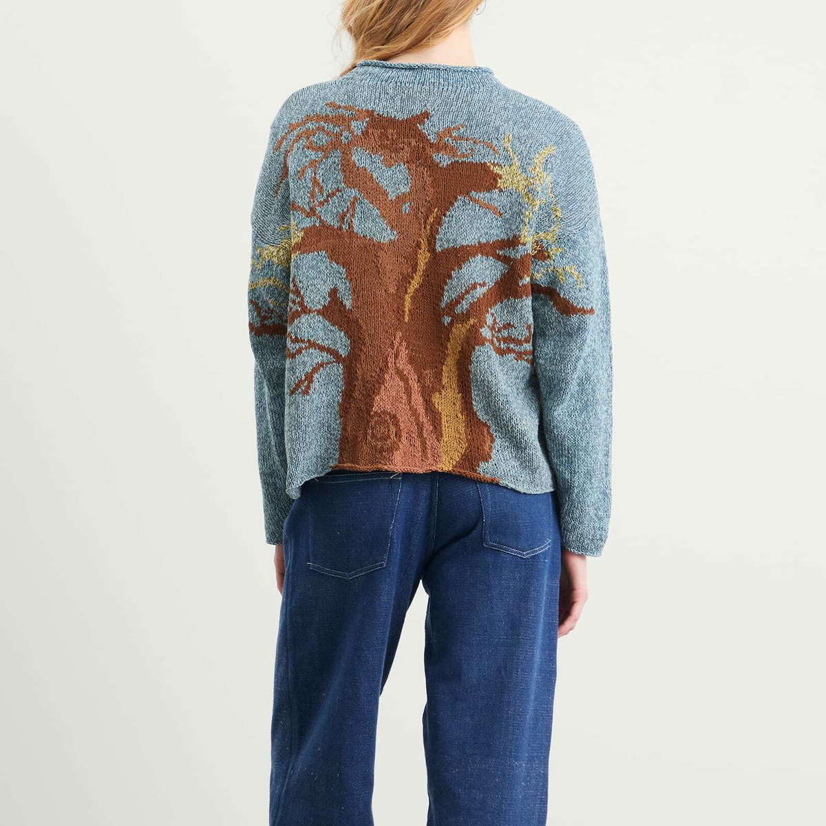 Story mfg. Women's Twinsun Rollneck Knitted Jumper in Branch Out