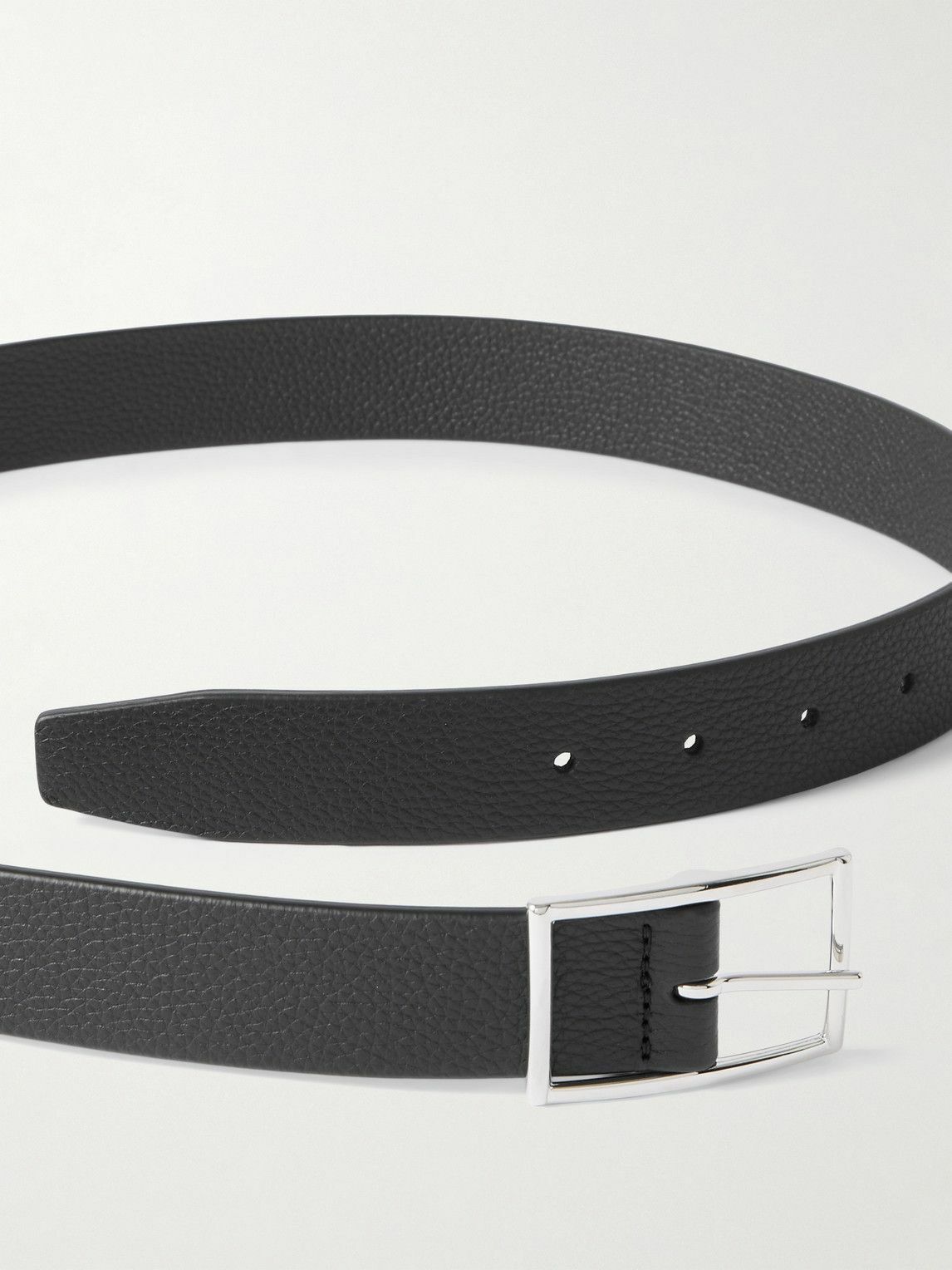 Anderson's - 3cm Full-Grain Leather Belt - Black
