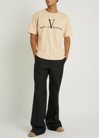 Valentino Garavani Logo-print Cotton T-shirt Off White