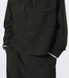 Studio Nicholson Kelver striped cotton and wool-blend jacket