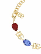 DOLCE & GABBANA Dg Logo Crystal Collar Necklace