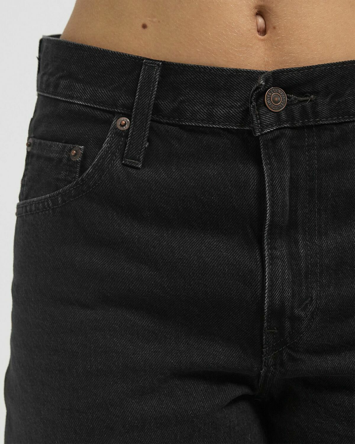 Levis BAGGY DAD JORT Black Womens Casual Short