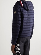 Moncler - Eus Logo-Appliquéd Quilted Hooded Down Jacket - Blue