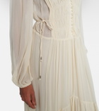 Marant Etoile Briane gathered muslin maxi dress