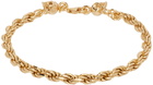 Emanuele Bicocchi SSENSE Exclusive Gold Rope Chain Bracelet