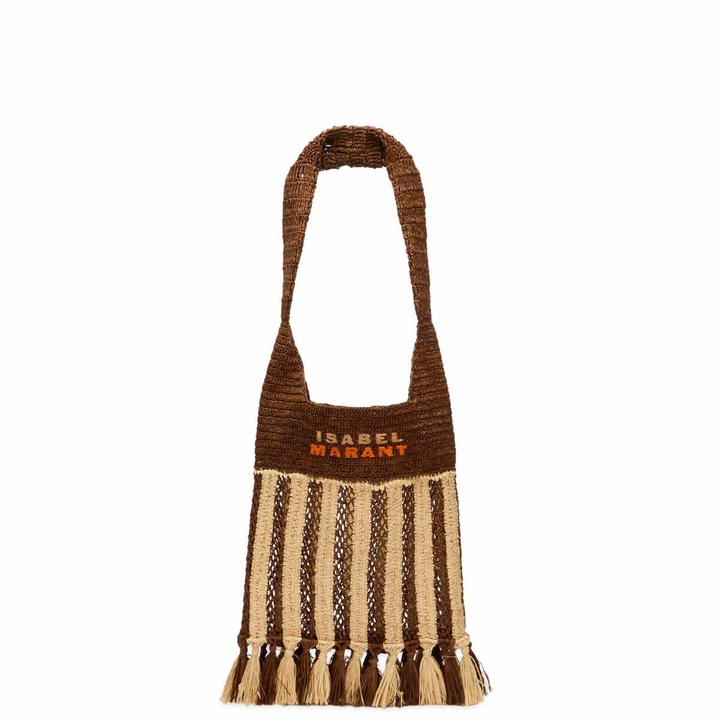 Photo: Isabel Marant Women's Praia Small Bag in Natural/Brown 