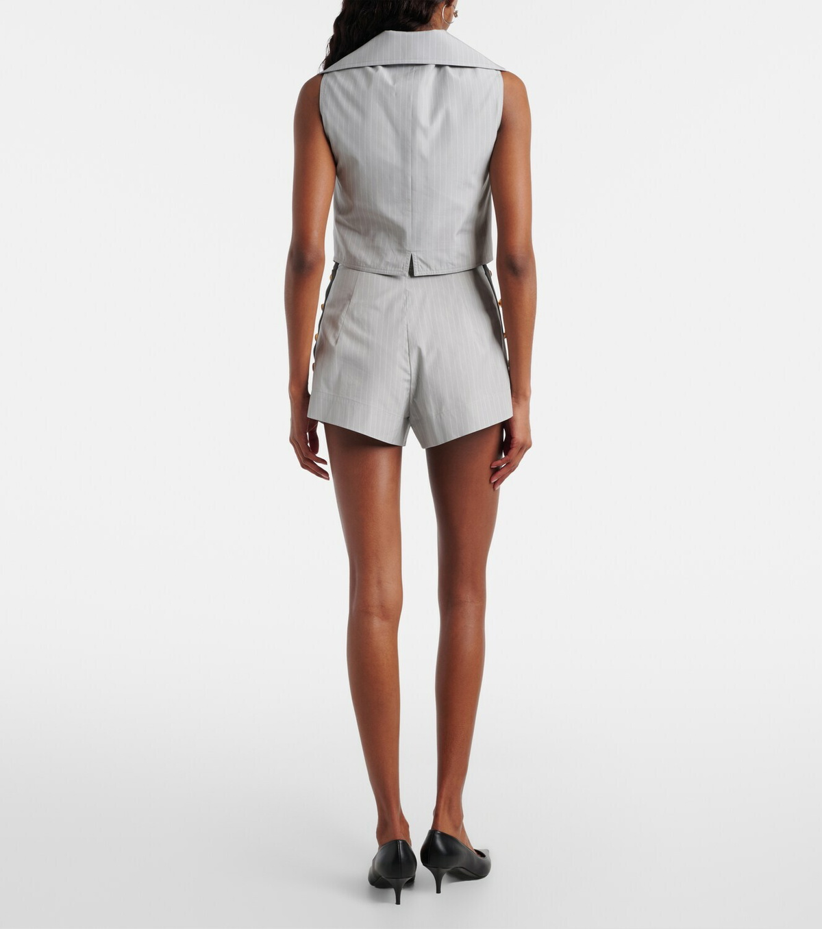Vivienne Westwood Elle pinstripe cotton shorts