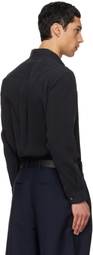 TONYWACK Black Silk Crepe Shirt