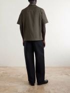 Givenchy - Recycled Woven Zip-Up Shirt - Brown