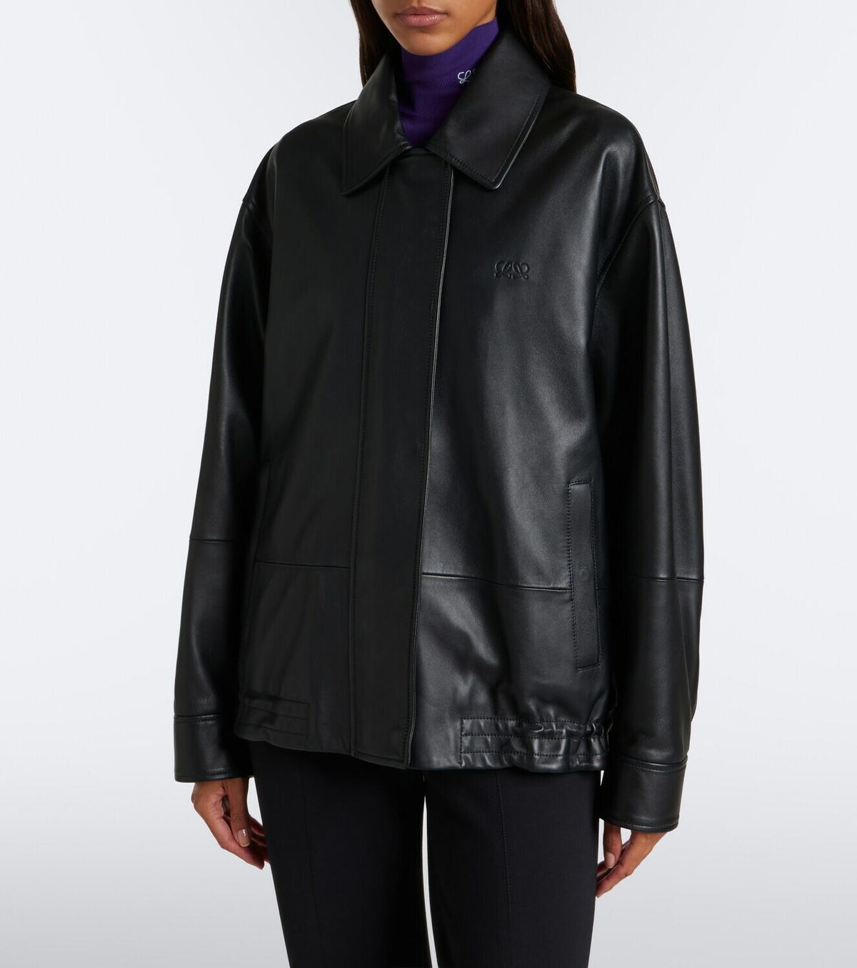 Loewe Oversized leather jacket