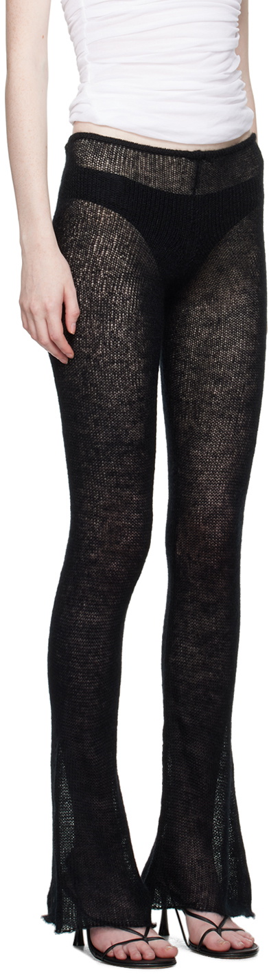 Subtle Le Nguyen Black Brushed Trousers