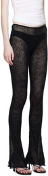 Subtle Le Nguyen Black Brushed Trousers
