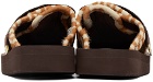 Suicoke Brown & White ZAVO-VHL Sandals