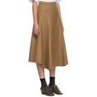 JW Anderson Tan Spiral Skirt