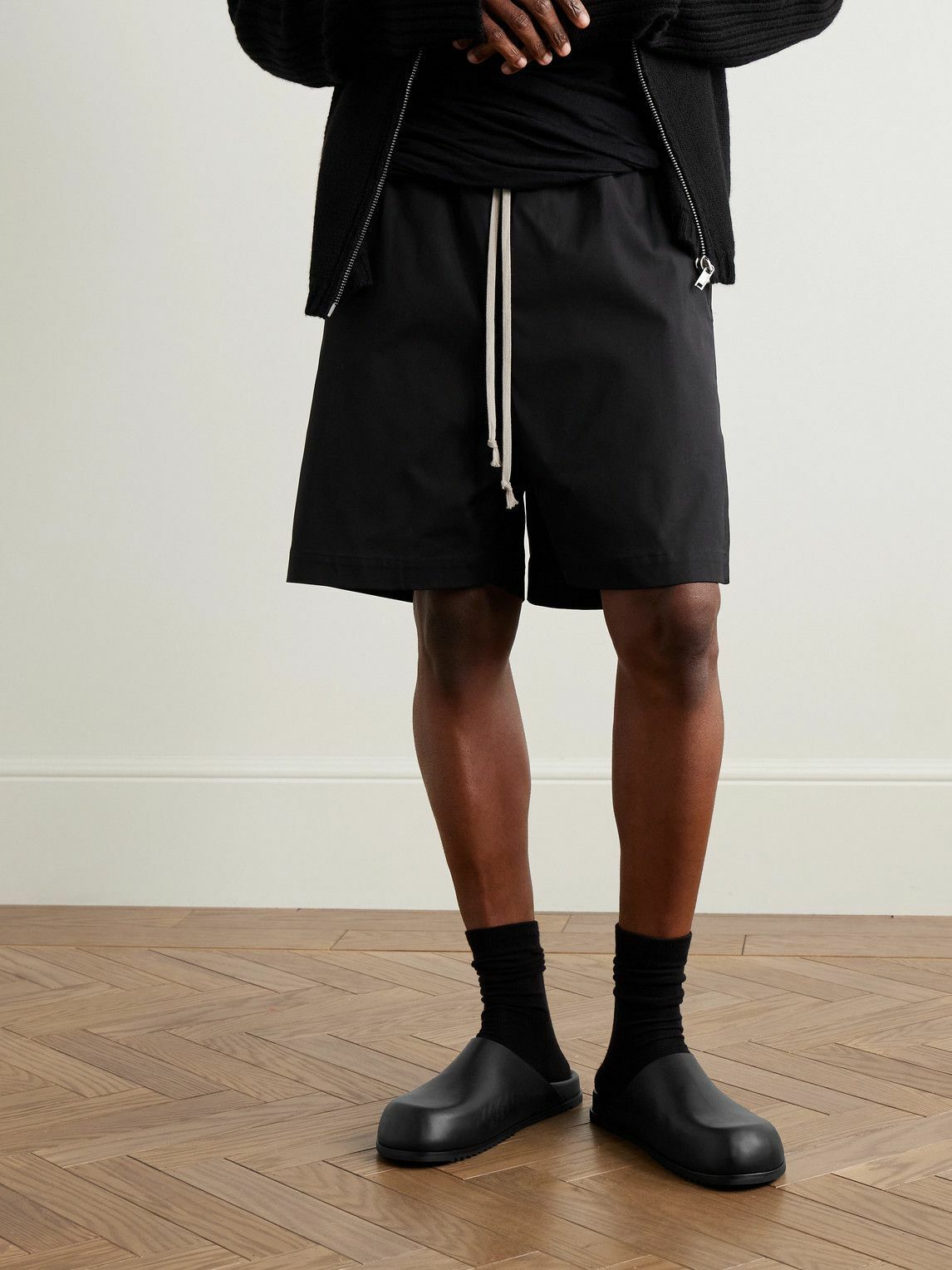Rick Owens - Granola Leather Mules - Black