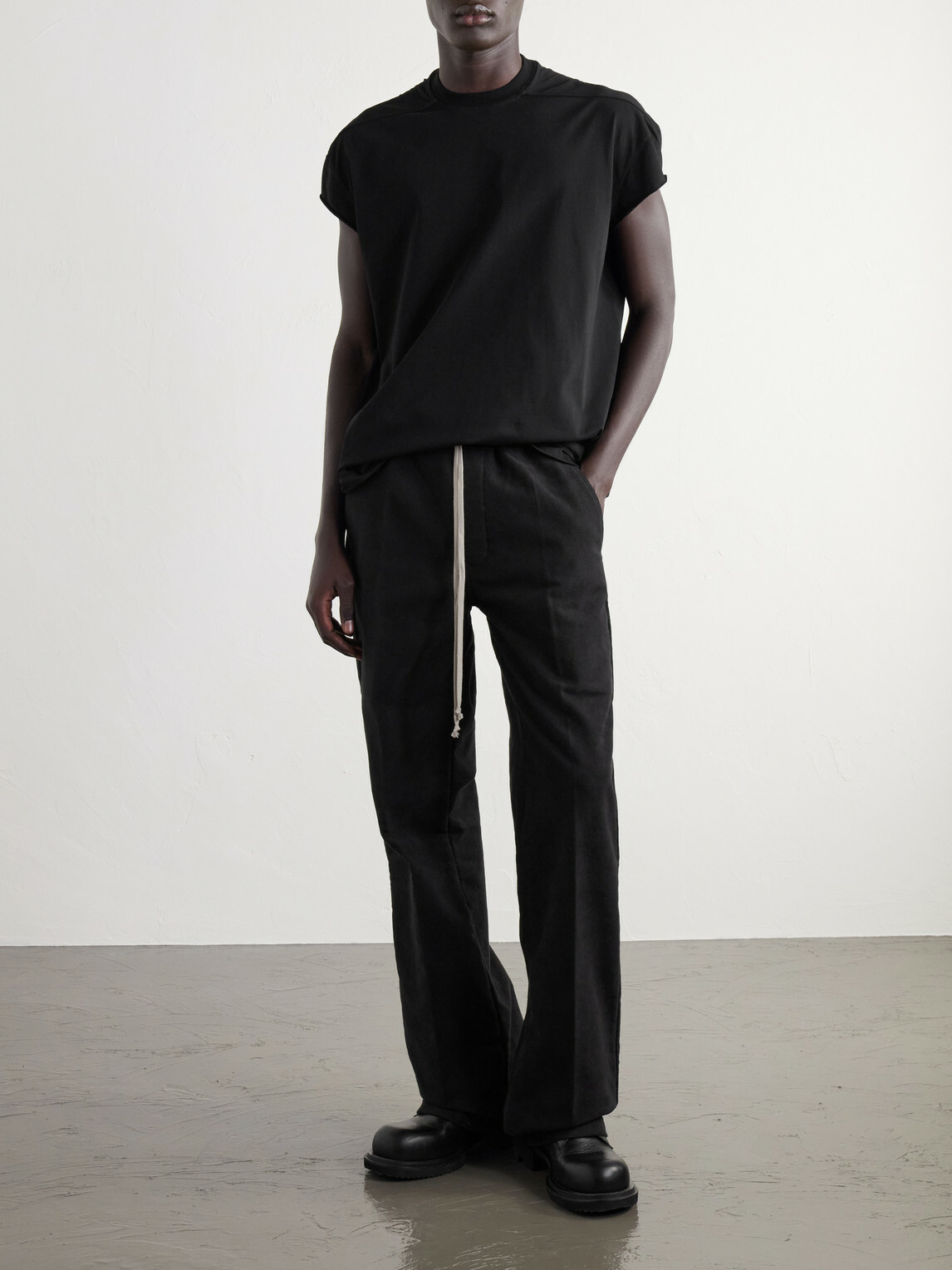Rick Owens - Cotton-Jersey T-Shirt - Black