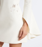 Safiyaa Bridal Fran embellished crêpe minidress