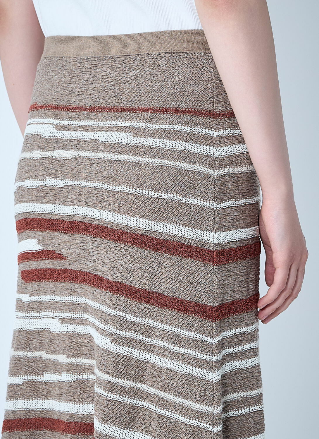 Bottega Veneta Linen-And-Cotton Skirt