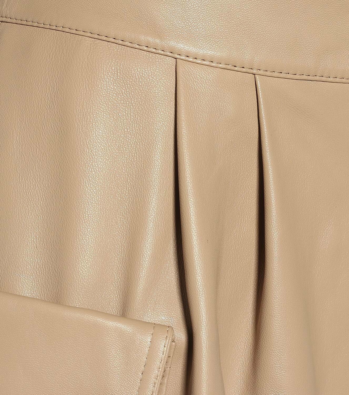 Zeynep Arçay Leather cargo midi skirt