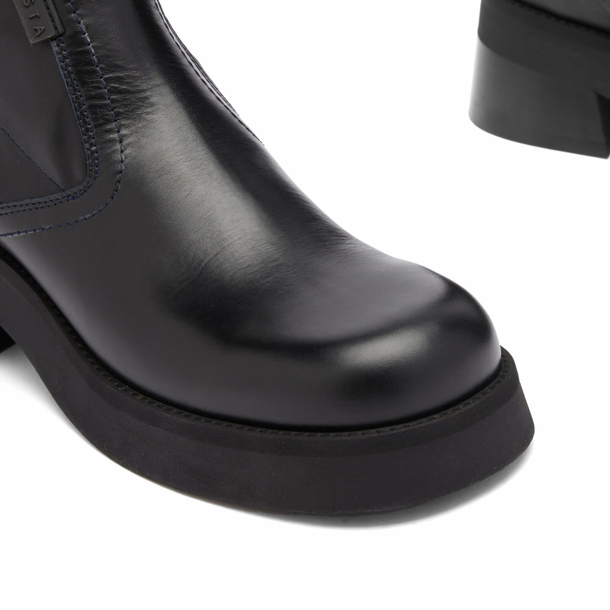 MIISTA Women's Oliana Ankle Boots in Black Blue